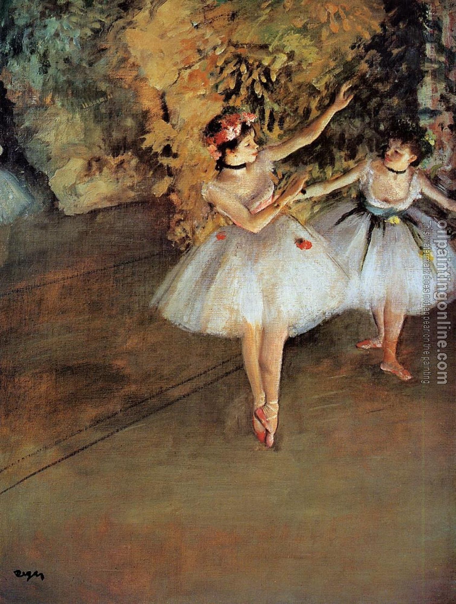 Degas, Edgar - Two Dancers on Stage